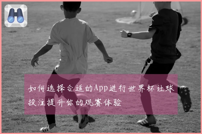 如何选择合适的App进行世界杯让球投注提升你的观赛体验